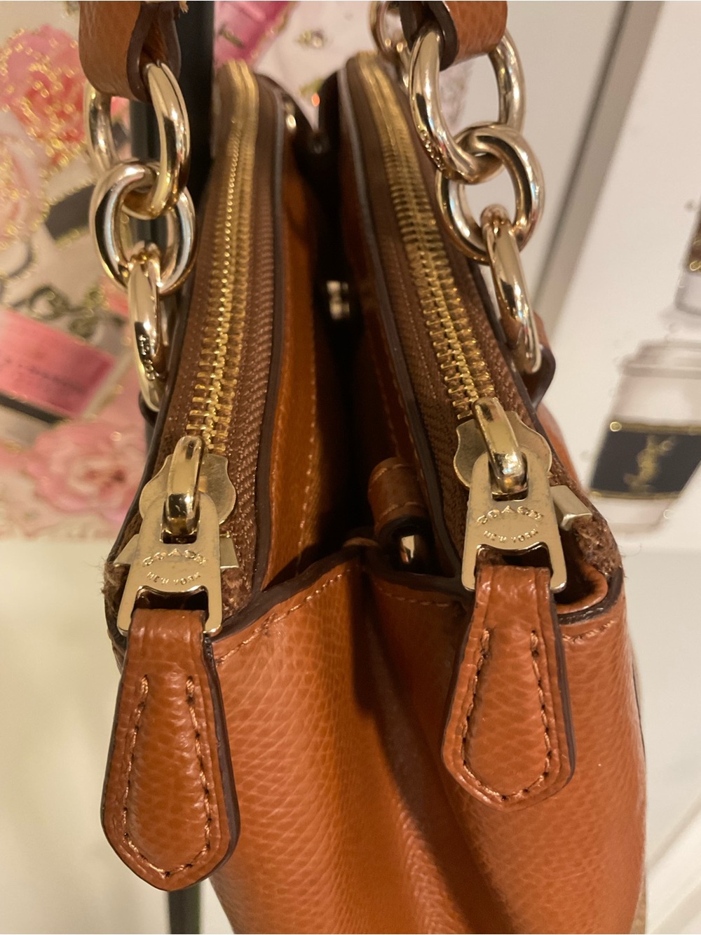 EUC Coach Small Christy Signature Canvas Tote - CLL1001 - Picture 6 of 15